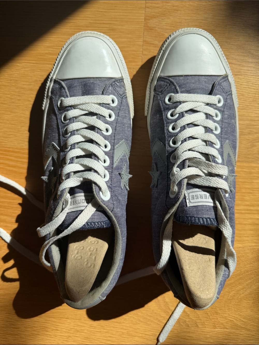 Converse Low-Top Canvas Sneakers in Navy and White